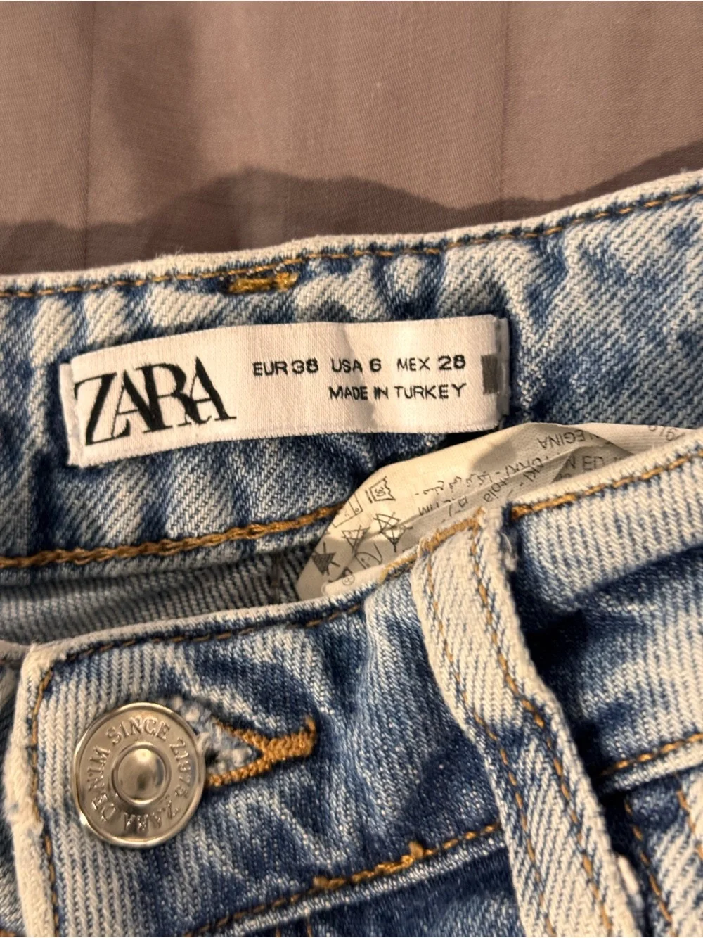Zara Light Blue Flare Jeans